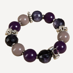 Pets Black Cat Bracelet, Black, Rhodium plating