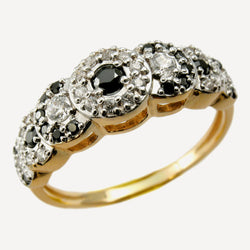 March Fox Motif Ring, Multi-colored, Gold plating