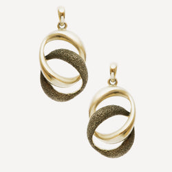 Magic Pierced Earrings, White, Rhodium plating