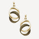 Magic Pierced Earrings, White, Rhodium plating